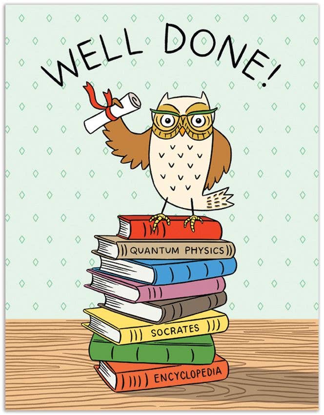 Grad Owl Well Done Card