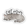 Cat Mom Sleeping Cat Sticker