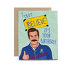 Ted Lasso Believe Birthday Card