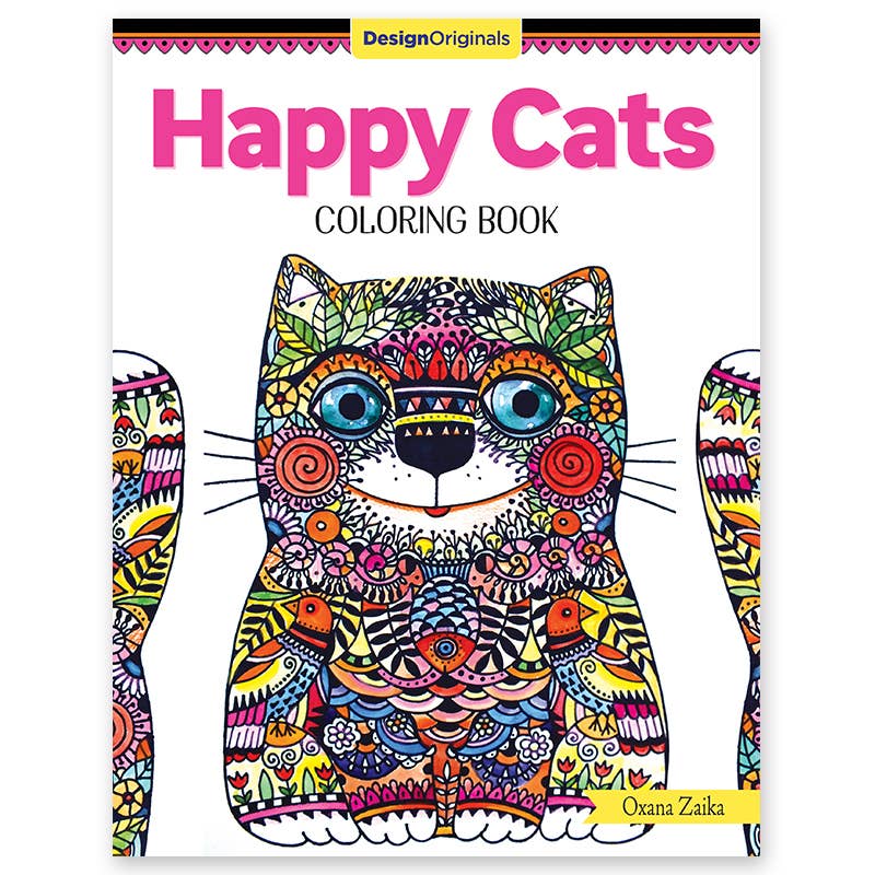 Happy Cats Coloring Book