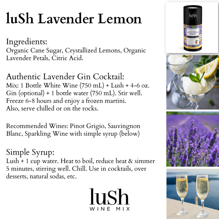 LUSH Wine Mix: Lavender Lemon Singles